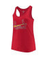 Women's Red St. Louis Cardinals Plus Size Swing for the Fences Racerback Tank Top