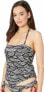 Фото #3 товара Becca by Rebecca Virtue 171466 Womens Tankini Top Swimwear Multi Size Small