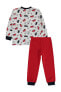 Erkek Çocuk Pijama Takımı 2-5 Yaş Kırmızı
