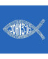 Men's Word Art T-Shirt - John 3:16 Fish Symbol Бордовый, 2XL - фото #2