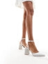 Фото #1 товара Be Mine Bridal Rylee embellished heeled shoes in ivory satin