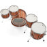 Zebra Drums 2up 2down Mahogany Set