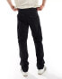 Threadbare cargo trousers in washed black