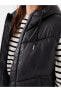 Жилет LCW Vision Hooded Faux Leather Look Woman Puffer