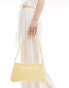 ASOS DESIGN shoulder bag with skinny double strap in buttermilk