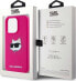 Karl Lagerfeld Karl Lagerfeld KLHMP15XSCHPPLF iPhone 15 Pro Max 6.7" różowy/fuschia hardcase Silicone Choupette Head MagSafe