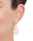 ფოტო #2 პროდუქტის Openwork Orbital Teardrop Drop Earrings in 14k Gold