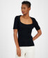 Фото #1 товара Women's Faggio Ribbed Sweetheart-Neck Top