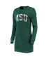 ფოტო #3 პროდუქტის Women's Green Michigan State Spartans 2-Hit Sweatshirt Dress