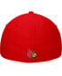 Фото #7 товара Men's Red Louisville Cardinals Deluxe Flex Hat