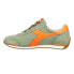 Фото #3 товара Diadora Equipe H Canvas Stone Wash Lace Up Mens Green Sneakers Casual Shoes 174