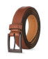 ფოტო #1 პროდუქტის Men's Single Prong Buckle Leather Belt