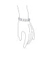 ფოტო #3 პროდუქტის Romantic Bridal Clear Pave Cubic Zirconia AAA CZ Eternity Bracelet Open Heart Shape For Women Girlfriend Wedding Rhodium Plated Brass 7 Inch