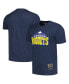 Men's and Women's Navy Denver Nuggets Hardwood Classics MVP Throwback Logo T-shirt L - фото #1