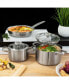 Фото #3 товара Graphite 5Pc Recycled 18/10 Stainless Steel Cookware Set