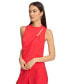 Фото #5 товара Women's Twist-Neck Sleeveless Knit Top