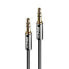 Lindy 1M 3.5MM AUDIO CABLE - CROMO LINE - 3.5mm - Male - 3.5mm - Male - 1 m - Anthracite