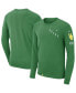 Men's Green Oregon Ducks Repeat Logo 2-Hit Long Sleeve T-shirt