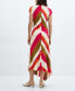 Фото #3 товара Women's Cut-Out Striped Dress