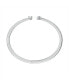 ფოტო #2 პროდუქტის Attract Mixed Cuts Rhodium Plated Cuff