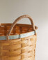 Round bamboo basket