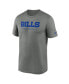 Фото #3 товара Men's Heather Gray Buffalo Bills Sideline Legend Performance T-shirt