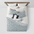 Фото #2 товара 12pc King Bancroft Reversible Paisley Print Comforter & Sheet Bedding Set Blue
