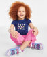ფოტო #3 პროდუქტის Little Girls Happy Flowers Graphic T-Shirt, Created for Macy's