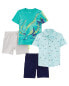Фото #1 товара Toddler 4-Piece Shirts & Shorts Set 2T