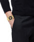 ფოტო #5 პროდუქტის Men's Swiss Medusa Infinite Gold Ion Plated Stainless Steel Bracelet Watch 47mm
