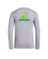 Фото #2 товара Men's Gray Austin FC Local Pop AEROREADY Long Sleeve T-Shirt