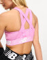 Фото #4 товара New Balance relentless sports bra in pink