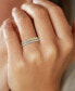 ფოტო #2 პროდუქტის Lab-Created Diamond Bezel Stack Look Ring (1/4 ct. t.w.) in 14k Gold-Plated Sterling Silver
