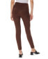 Фото #2 товара Women's Faux Suede Pull On Slim Ankle Pants