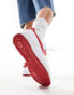 Nike Air Force 1 trainers in white and red