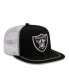 Фото #4 товара Men's Black, White Las Vegas Raiders Original Classic Golfer Adjustable Hat