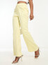Фото #1 товара Twisted Tailor jacquard flare suit trousers in yellow