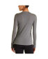 ფოტო #2 პროდუქტის Adult Women Washable Cashmere Blend Long Sleeve Crew Neck Top