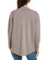 Forte Cashmere Doubleknit Cashmere Shacket Women's Grey M