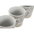 Набор из кофейных чашек Home ESPRIT Белый Бежевый Керамика 180 ml 4 Предметы