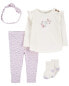 Фото #3 товара Baby 4-Piece Floral Outfit Set 12M