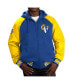 ფოტო #3 პროდუქტის Men's Royal Los Angeles Rams Defender Raglan Full-Zip Hoodie Varsity Jacket