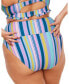 Фото #3 товара Plus Size Rainey Swimwear High Waist Bikini Panty