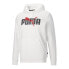 Фото #1 товара Puma Layered Graphic Pullover Hoodie Mens Size L Casual Athletic Outerwear 8480