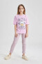 Kız Çocuk Disney Mickey & Minnie Oversize Fit Kısa Kollu Tişört C0145a824sm