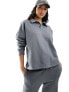 In The Style polo sweatshirt co-ord in charcoal 34 - фото #1