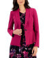 ფოტო #13 პროდუქტის Petite Crepe One-Button Blazer