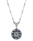 Crystal Round Pendant Necklace