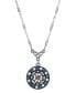 Crystal Round Pendant Necklace