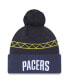 Фото #2 товара Men's Navy Indiana Pacers 2022/23 City Edition Official Cuffed Pom Knit Hat